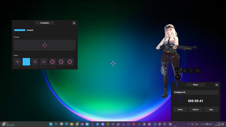 Desktop Waifu Defender screenshot