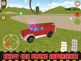 Fire Car Stunts Fly Image