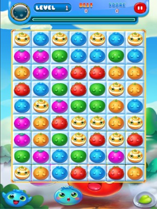 Fruit Splash Garden Bump Family : Match 3 Mania Pop Game screenshot