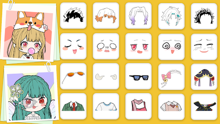 Vlinder Anime Avatar: Dress up screenshot