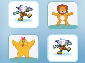 Happy Animals Memory Game Image