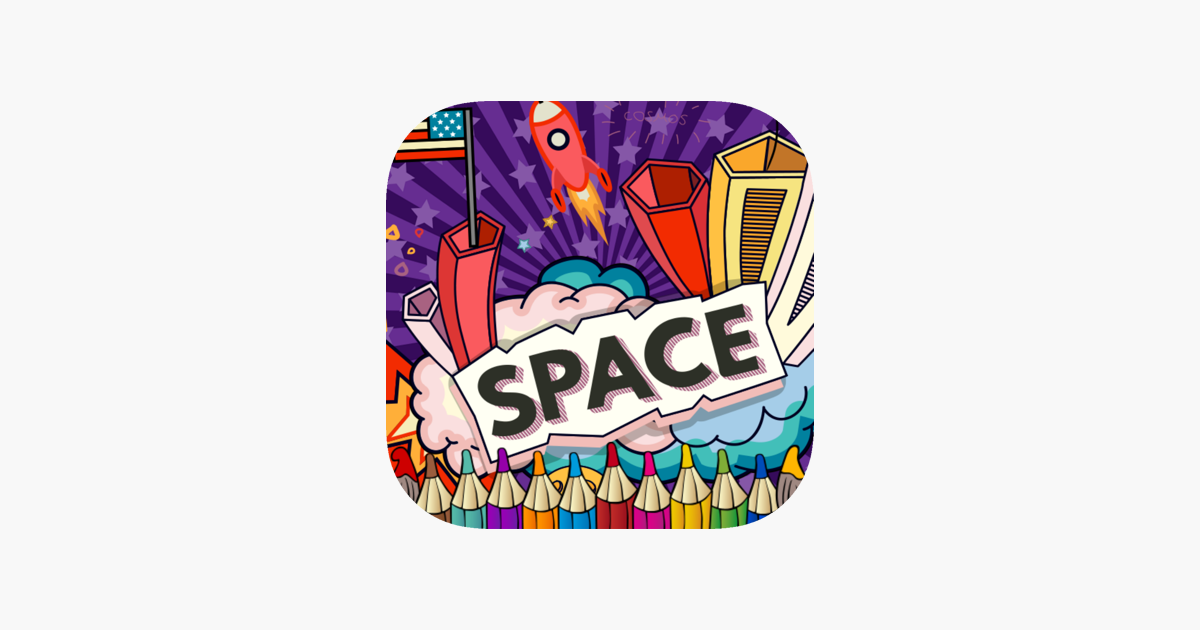 Games like Space Galaxy coloring book drawing painting kids