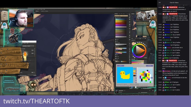 Stream Draws Image