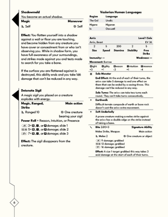 Draw Steel Template for InDesign screenshot