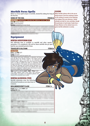 Eldritch Ancestries: Merfolk [Pathfinder 2E] SFW screenshot