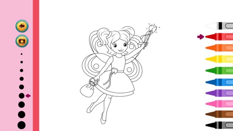 Fairy Coloring Book - Painting Game for Kids screenshot