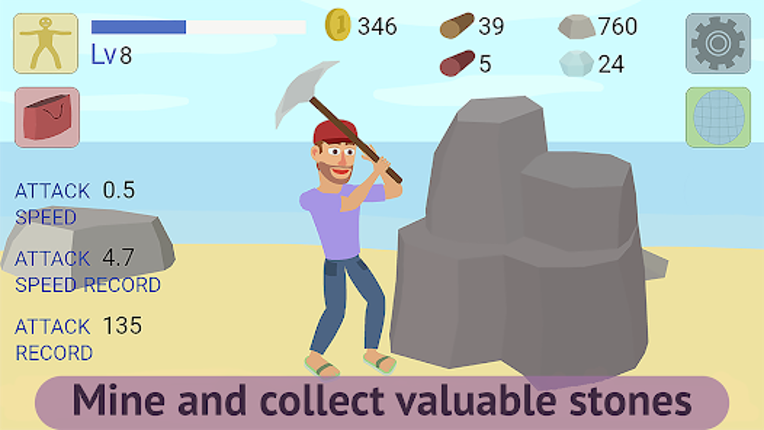 Mining Clicker: Axe and Hammer screenshot