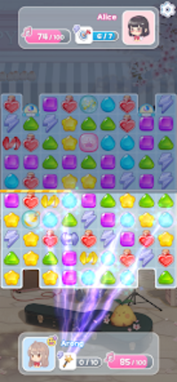 Guitar Girl Match 3 screenshot