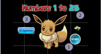 Poke Numbers 1 to 25 Image