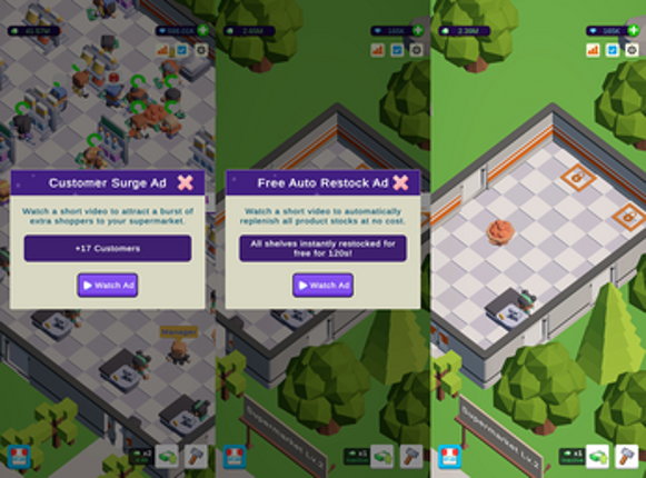 Idle Supermarket (Tycoon Template) screenshot