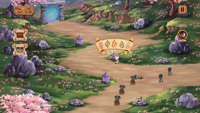 Kitsune's Paths Tower Defense screenshot