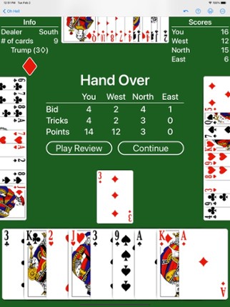 Oh Hell - Expert AI screenshot