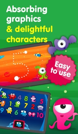 Aliens &amp; Numbers - educational math games to simple learn counting, tracing &amp; addition for kids and toddlers Image