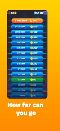 Brain Quiz Millionaire screenshot