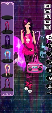 Emo Dress Up game screenshot