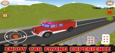 Fire Car Stunts Fly Image