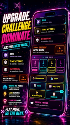 Cyber Cut Rush: Neon Slash Image
