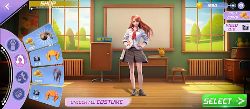 Romantic Love Life Anime Games screenshot