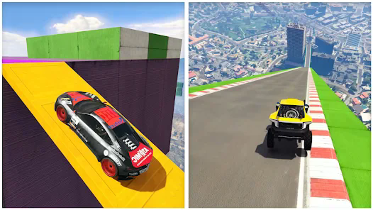 High Speed Stunt Car Race Game screenshot