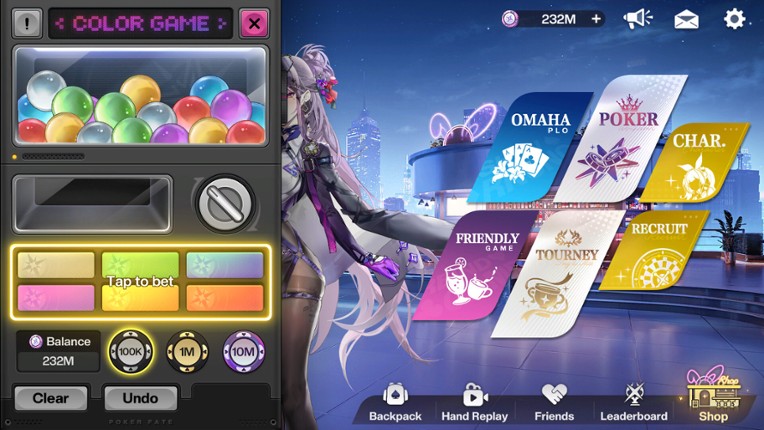 Poker Fate - Anime Girls Texas Hold'em screenshot