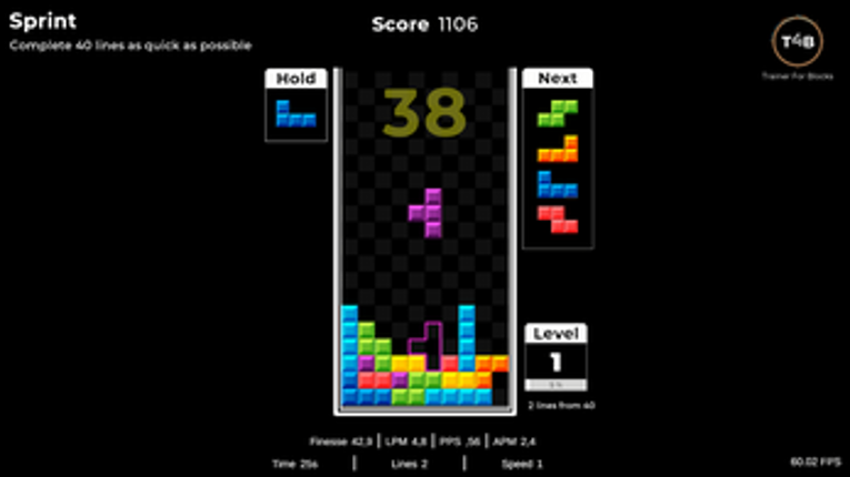 T4B Trainer for Tetris screenshot