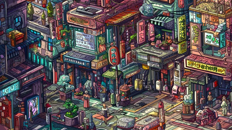 100 Cyberpunk Cats screenshot