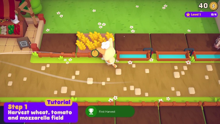 Cat&Rabbit Pizza Farming Image