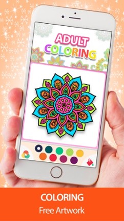 Coloring Book for Adults Mandala Color Therapy Image