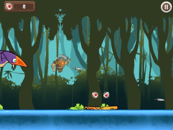 Dinosaur VS Warriors - Chibi Runner At Jurassic screenshot