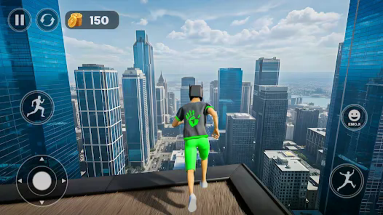 Going Up Parkour Rooftop Jump screenshot