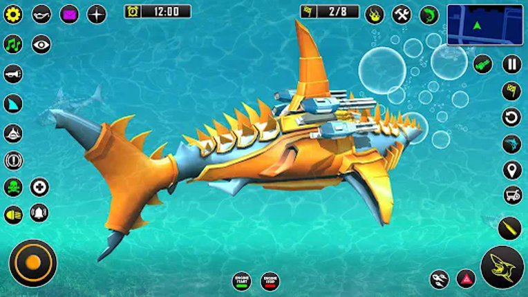 Shark Robot Car Game 3d screenshot