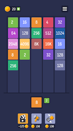 X2 Puzzle: Number Merge 2048 screenshot