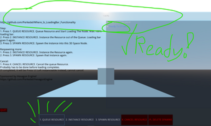 Loading Bar Functionality screenshot