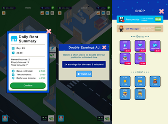 Idle Landlord (Tycoon Template) screenshot