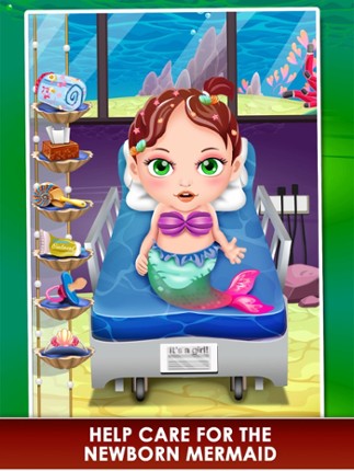 Mermaid Mommy's New Born Baby Doctor - my newborn salon & make-up games for kids 2 screenshot