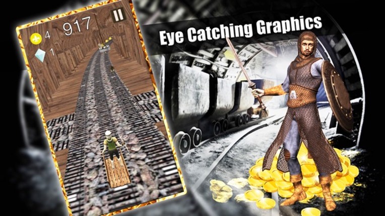 MineCart Rail Rusher War Chase-Mine Survival Story screenshot