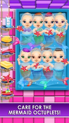 Mommy's Octuplets Newborn Babies - My Mermaid Baby Salon Doctor Game! screenshot