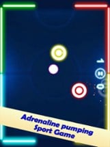 Neon Air Hockey Play Image