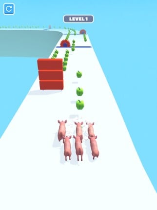 Pig Run 3D Image