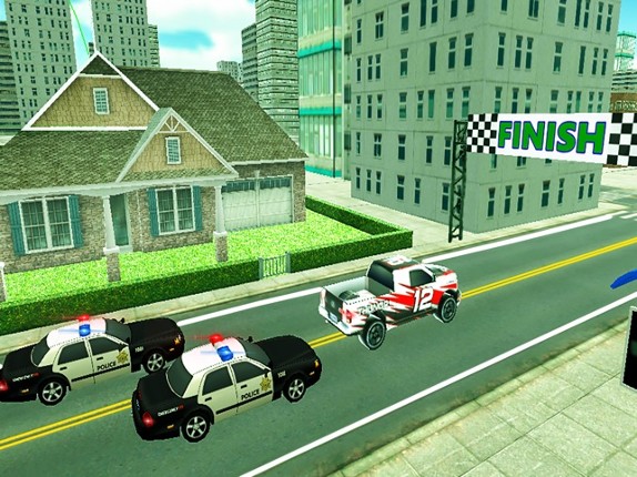 Police Chase Hot Car Racing Game of Racing Car 3D Image
