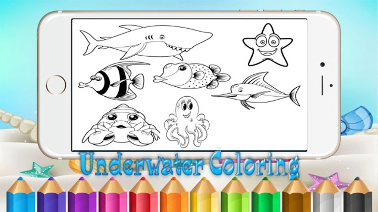 ๊Underwater Drawing Coloring Book Pages Online screenshot