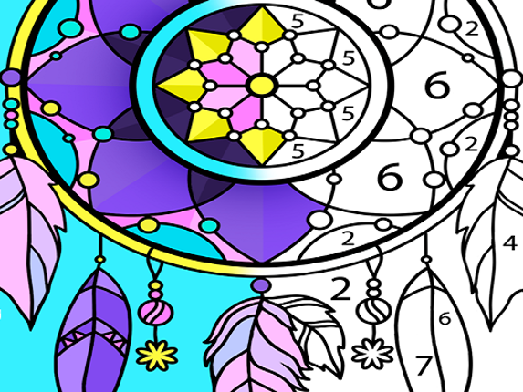Adult Coloring Book Game Of Stress Relieving Image