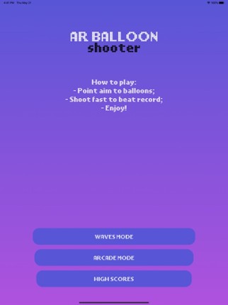 AR Balloon Shooter Image