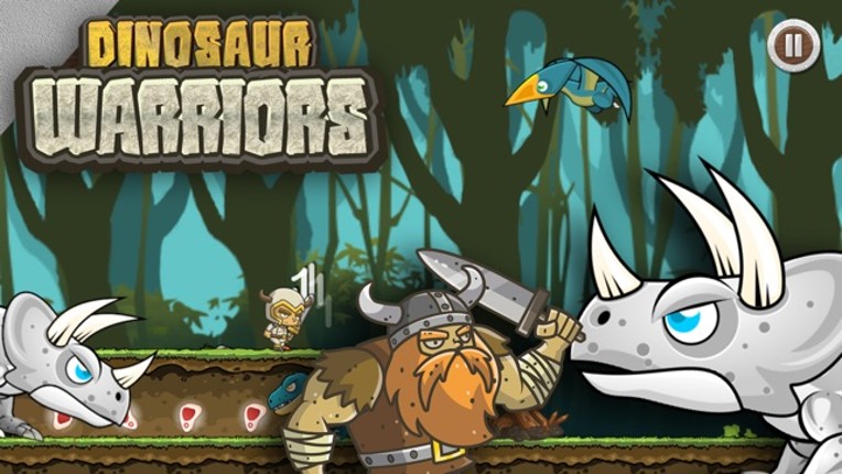 Dinosaur VS Warriors - Chibi Runner At Jurassic screenshot