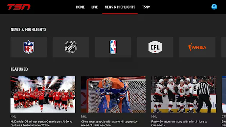 TSN: NFL, NHL, NBA, CFL & more Image