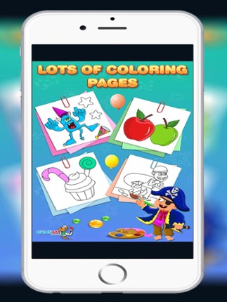 Kids Colouring Book - Fun Coloring Games to Paint and Colour Cartoon screenshot