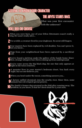 like a howl in the night - The canine supplement for Liminal Horror Image