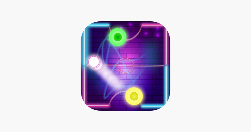 Neon Air Hockey Play Game Cover