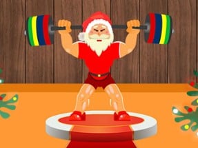 Santa Weightlifter Image