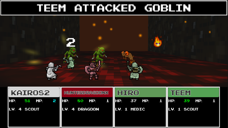 Super Extra Team Dungeon Game screenshot